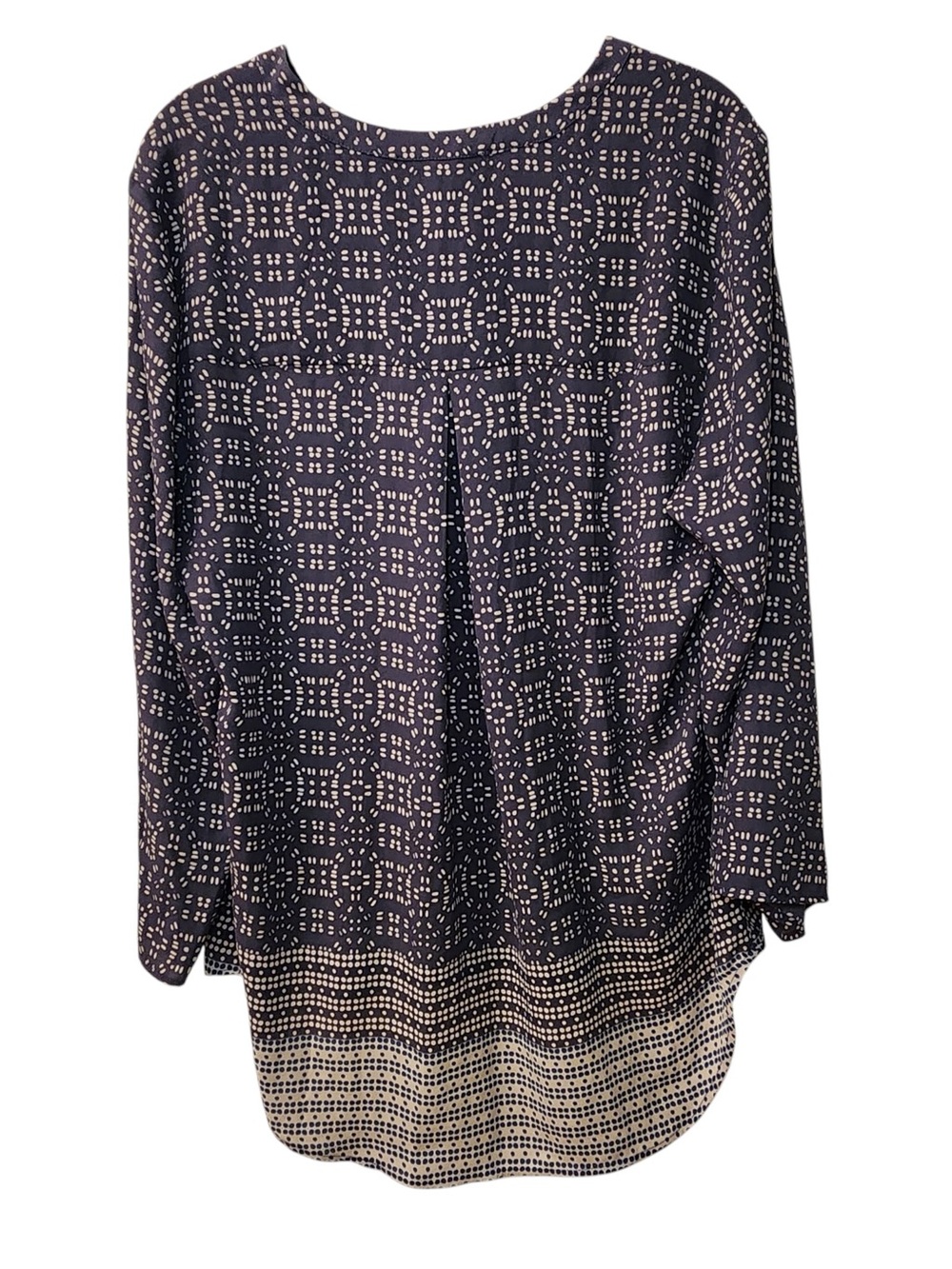 NWT Daniel Rainn x Anthropologie Split-Neck Tunic Top Blouse Hi Low Spring Fall - Picture 3 of 6